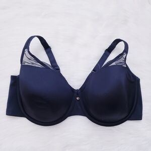 Cacique Black Mesh Detail Full Coverage Underwire Bra 42DD